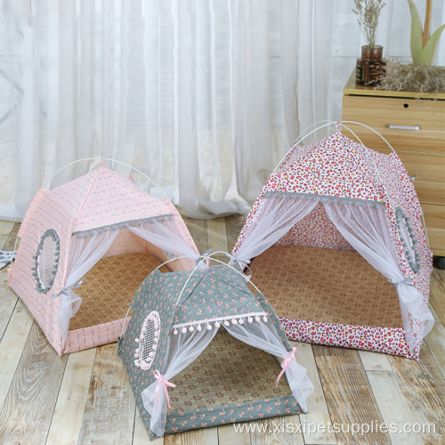 Cozy Tent Puppy Kitty House Indoor Pet Bed